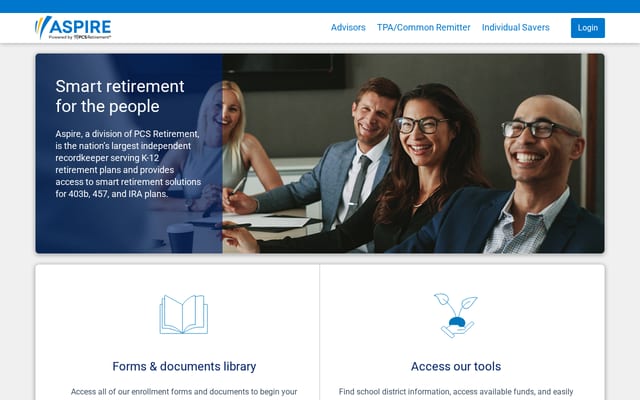 Screenshot of aspireonline.com