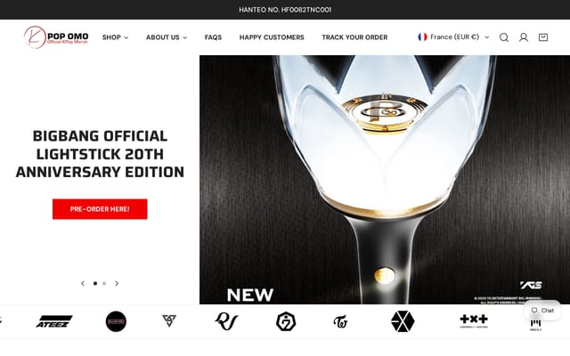 Screenshot of kpopomo.shop