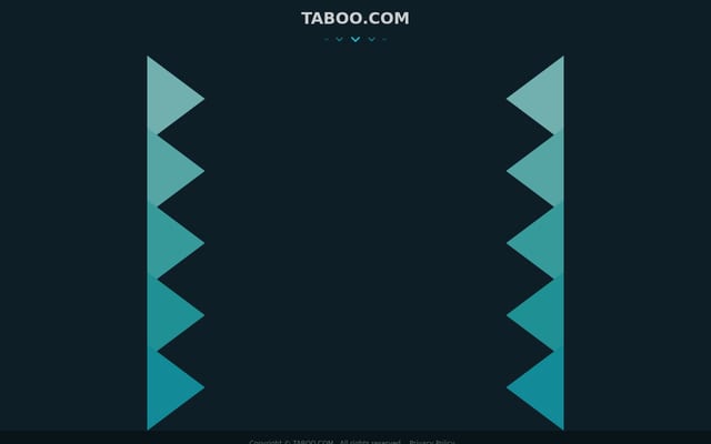 Screenshot of taboo.com
