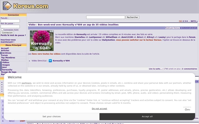 Screenshot of koreus.com