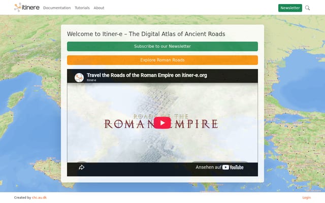 Screenshot of itiner-e.org