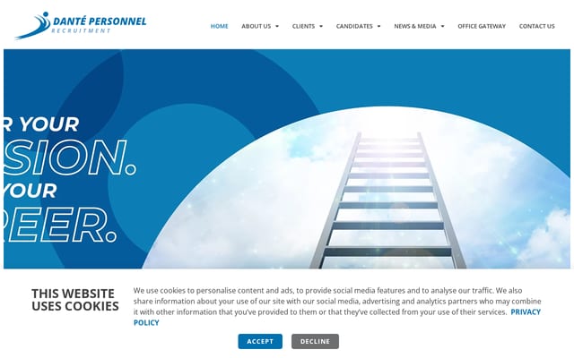 Screenshot of dantesa.co.za