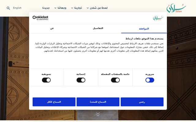 Screenshot of solan.com