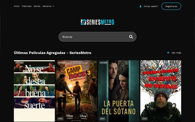 Screenshot of seriesmetro.net