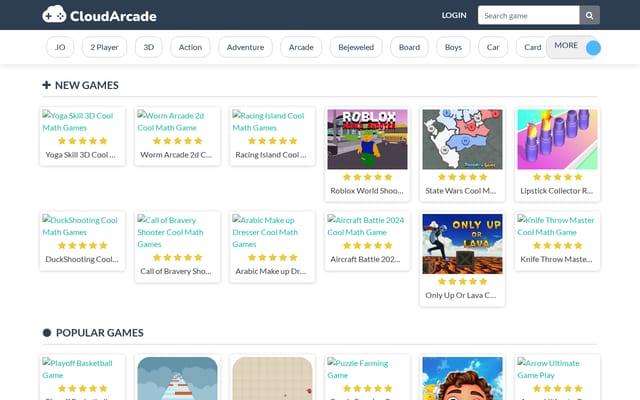 Screenshot of coolmathgamesx.com