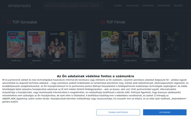 Screenshot of dmdamedia.hu