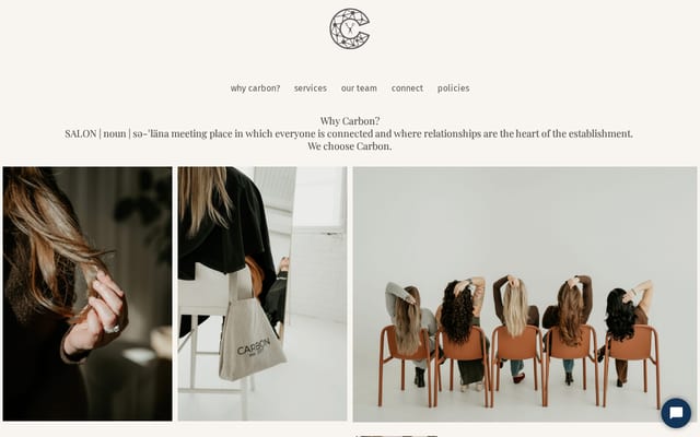 Screenshot of carbon.salon
