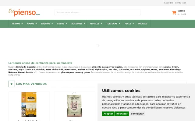 Screenshot of tupienso.com