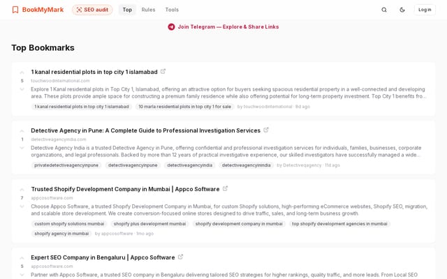 Screenshot of bookmymark.com
