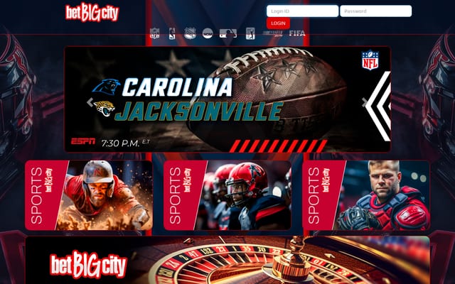 Screenshot of betbigcity.ag