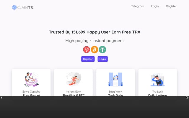 Screenshot of claimtrx.com
