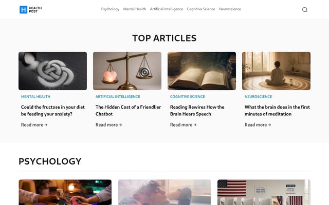 Screenshot of healthpost.news