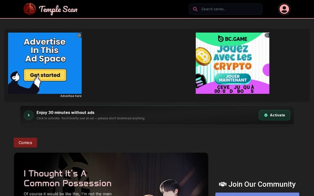 Screenshot of templetoons.com