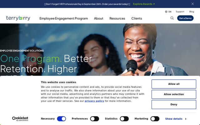 Screenshot of terryberry.com