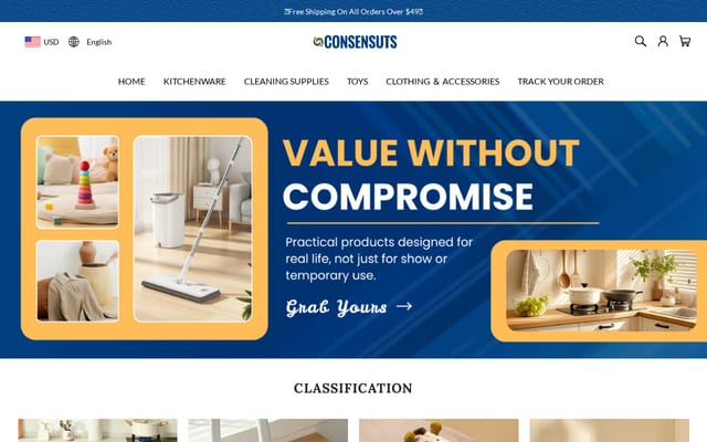 Screenshot of consensuts.com