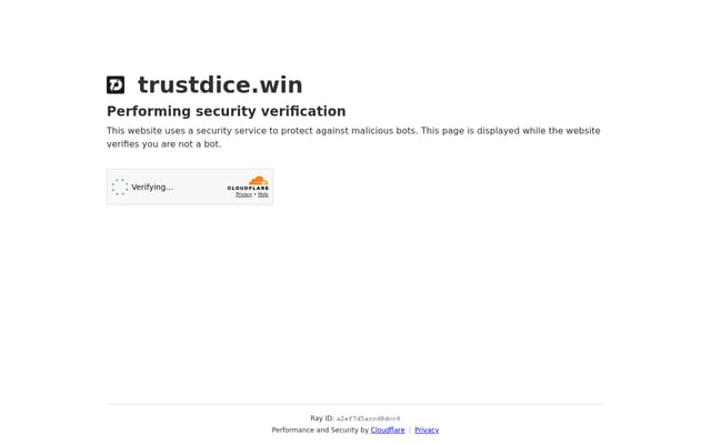 Screenshot of trustdice.win