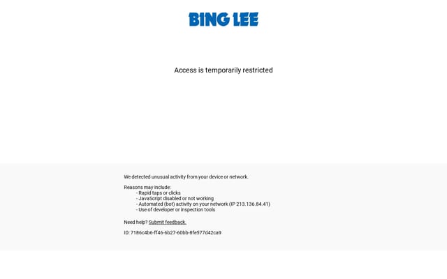 Screenshot of binglee.com.au