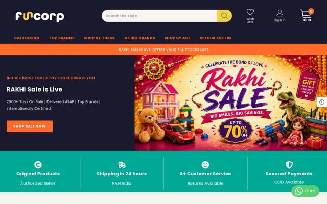 Screenshot of funcorp.in