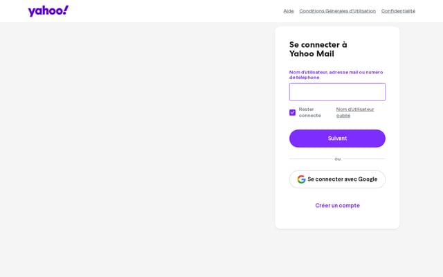 Screenshot of yahoomail.com