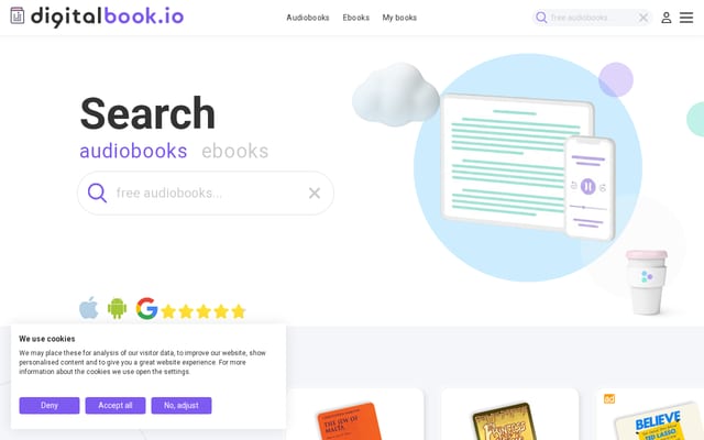 Screenshot of digitalbook.io