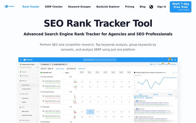 Screenshot of spyserp.com