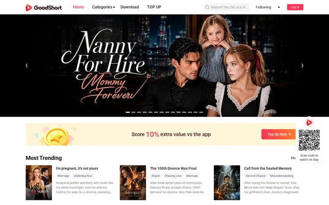 Screenshot of goodshort.com