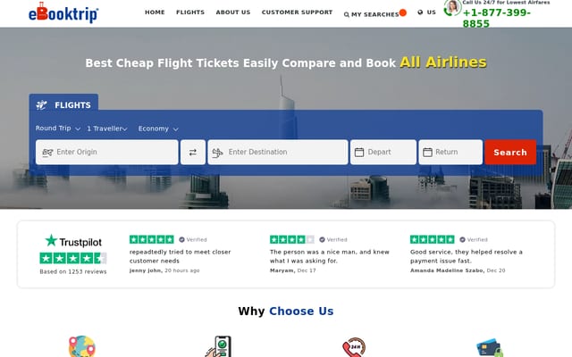 Screenshot of ebooktrip.com