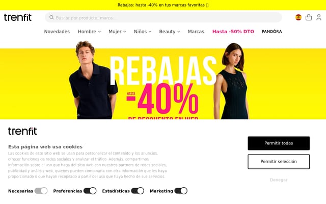 Screenshot of trenfit.com