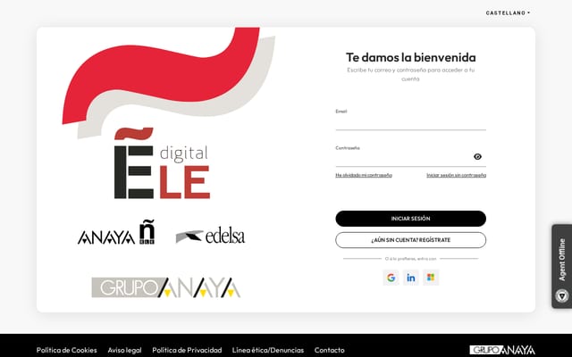 Screenshot of anayaeledigital.es