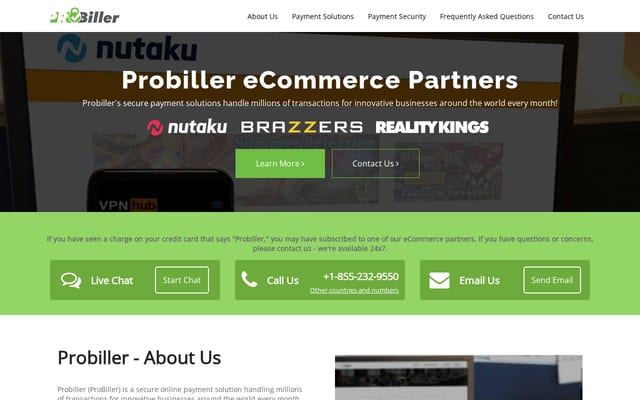 Screenshot of probiller.com