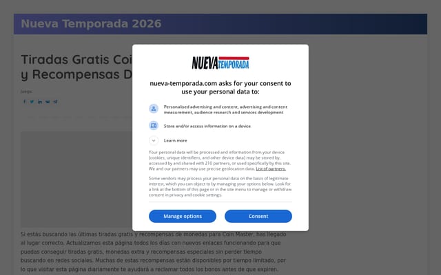 Screenshot of nueva-temporada.com