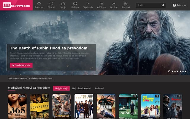 Screenshot of hdsaprevodom.com
