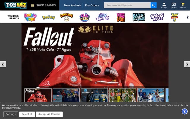 Screenshot of toywiz.com