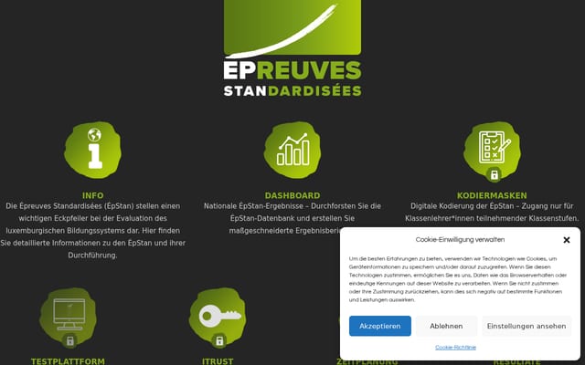 Screenshot of epstan.lu