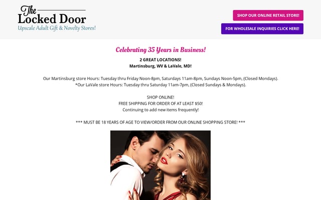 Screenshot of lockeddoor.com