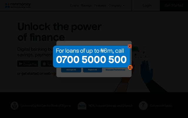 Screenshot of renmoney.com