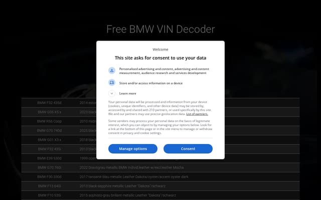 Screenshot of mdecoder.com
