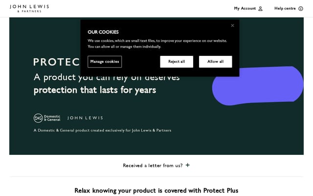 Screenshot of myprotectplus.com
