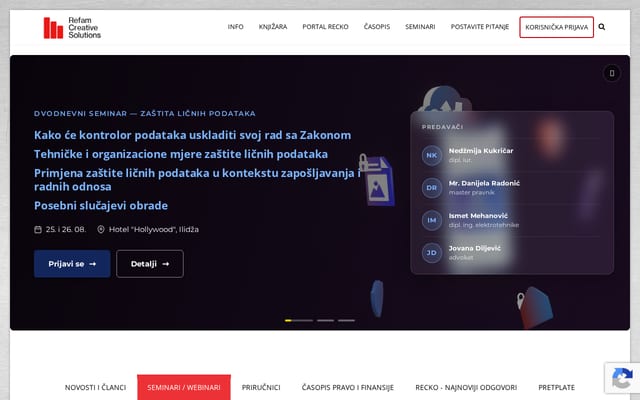 Screenshot of rec.ba