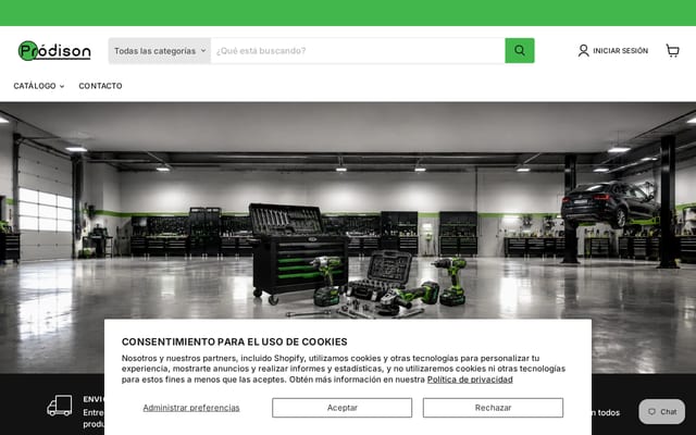 Screenshot of prodison.es