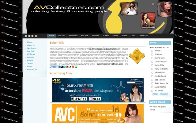 Screenshot of avcollectors.com