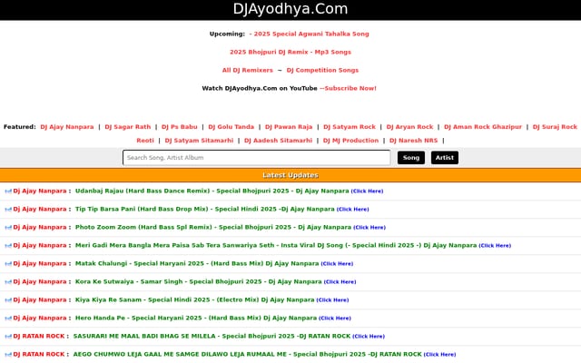 Screenshot of djayodhya.com
