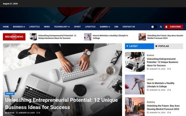 Screenshot of marketbusinessnews.org