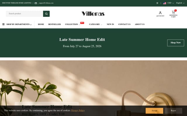 Screenshot of villenas.com