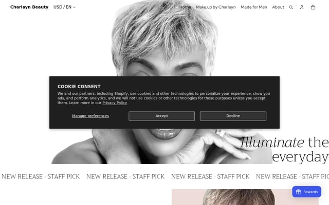 Screenshot of charlaynbeauty.com