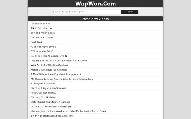 Screenshot of wapwon.com