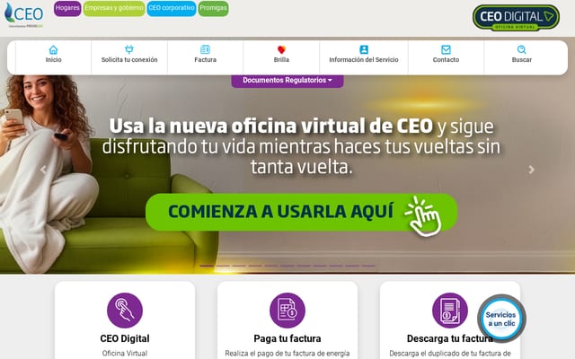 Screenshot of ceoesp.com.co