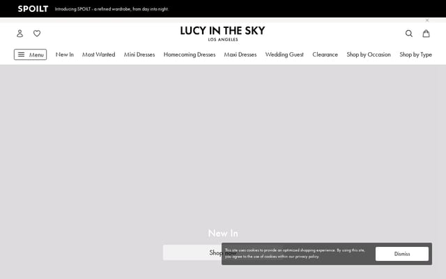 Screenshot of lucyinthesky.com
