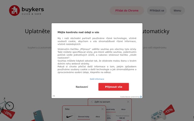 Screenshot of buykers.cz