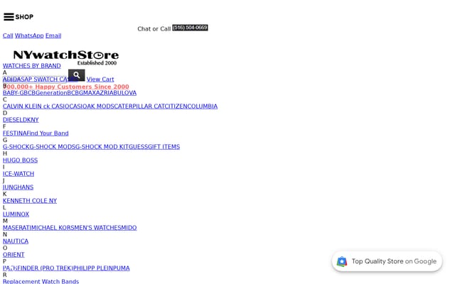 Screenshot of nywatchstore.com